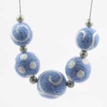 Felted Works of Necklace Art, by Artfelt Creations, Susan Kenna, Beverly MA