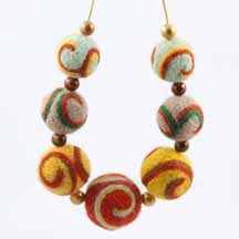 Felted Works of Necklace Art, by Artfelt Creations, Susan Kenna, Beverly MA