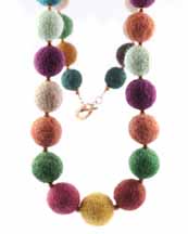 Felted Works of Necklace Art, by Artfelt Creations, Susan Kenna, Beverly MA