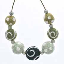 Felted Works of Necklace Art, by Artfelt Creations, Susan Kenna, Beverly MA