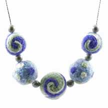 Felted Works of Necklace Art, by Artfelt Creations, Susan Kenna, Beverly MA