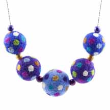 Felted Works of Necklace Art, by Artfelt Creations, Susan Kenna, Beverly MA