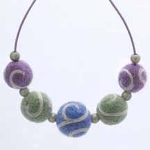 Felted Works of Necklace Art, by Artfelt Creations, Susan Kenna, Beverly MA